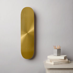 Gold Metallic Skateboard