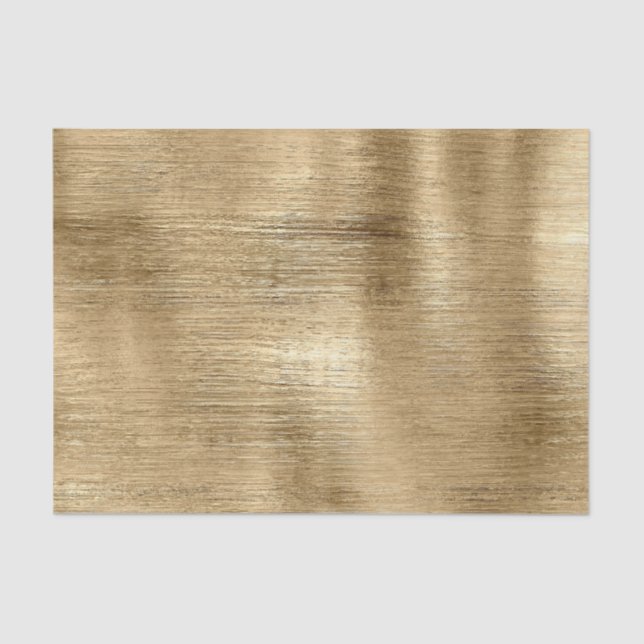 Gold metallic texture rustic shimmer stylish tissue paper (Front)