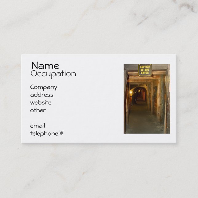 Gold Mine Business Cards (Front)