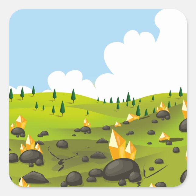 Gold Mine Square Sticker (Front)