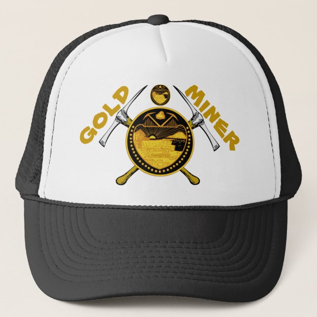 Gold Miner Trucker Hat (Front)