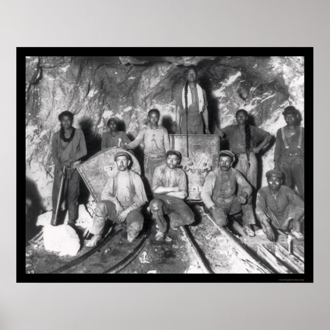 Gold Miners in South Africa 1904 Poster (Front)