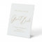 Gold minimal modern script wedding guest book