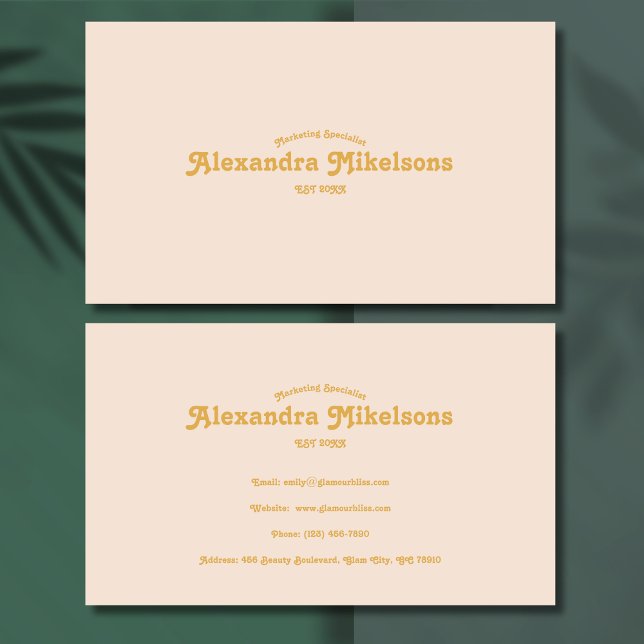 Gold Minimalist Modern Professional Business Card (Creator Uploaded)