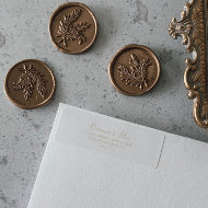 Gold Minimalist Return Address Label