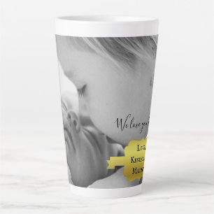 Gold Minimaliste Photo Fête des mères Latte Mug