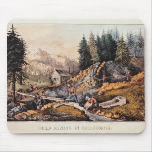 Gold Mining in California Mouse Pad