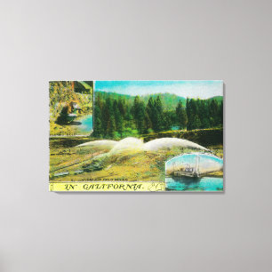 Gold Mining in California StateState Canvas Print