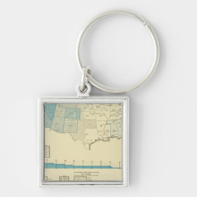 Gold mining regions keychain (Front)