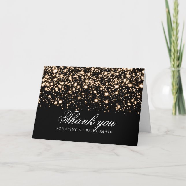 Gold minuit Glam Merci Bridesmaid (Devant)