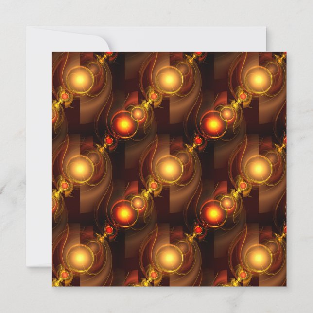 Gold Modern Boho Elegant Abstract Art Pattern #501 (Front)