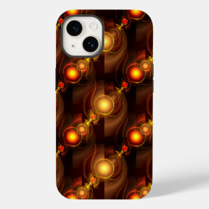 Gold Modern Boho Elegant Abstract Art Pattern #501 Case-Mate iPhone 14 Case