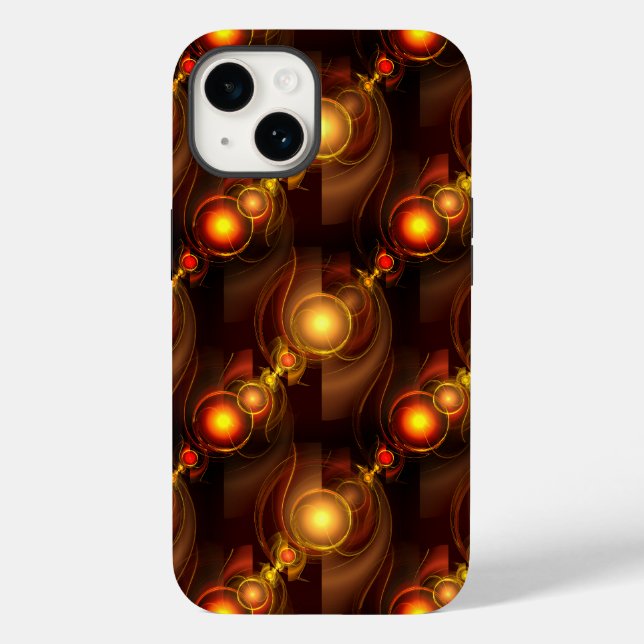 Gold Modern Boho Elegant Abstract Art Pattern #501 Case-Mate iPhone Case (Back)