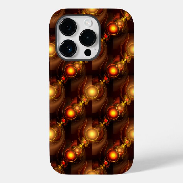 Gold Modern Boho Elegant Abstract Art Pattern #501 Case-Mate iPhone Case (Back)
