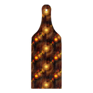 Gold Modern Boho Elegant Abstract Art Pattern #501 Cutting Board