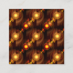 Gold Modern Boho Elegant Abstract Art Pattern #501 Enclosure Card