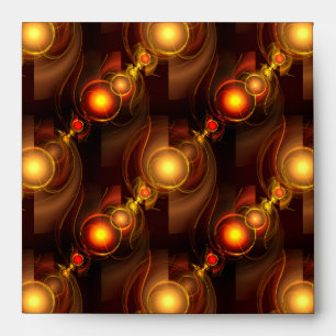 Gold Modern Boho Elegant Abstract Art Pattern #501 Envelope