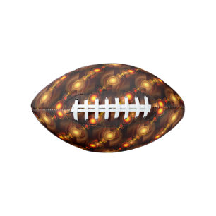 Gold Modern Boho Elegant Abstract Art Pattern #501 Football
