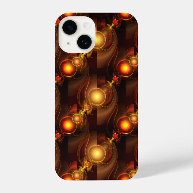 Gold Modern Boho Elegant Abstract Art Pattern #501 iPhone Case (Back)