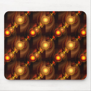 Gold Modern Boho Elegant Abstract Art Pattern #501 Mouse Pad