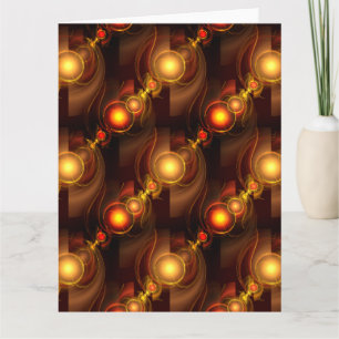 Gold Modern Boho Elegant Abstract Art Pattern #501 Thank You Card