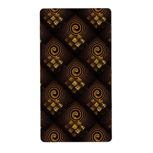 Gold Modern Boho Elegant Abstract Art Pattern #502 (Front)