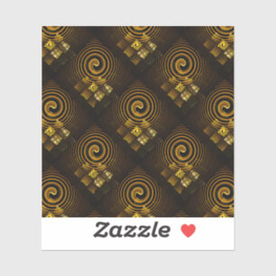 Gold Modern Boho Elegant Abstract Art Pattern #502