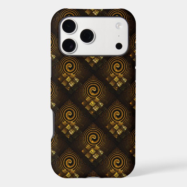 Gold Modern Boho Elegant Abstract Art Pattern #502 (Back)