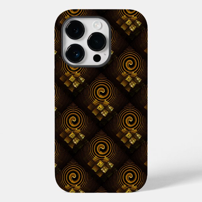 Gold Modern Boho Elegant Abstract Art Pattern #502 Case-Mate iPhone Case (Back)