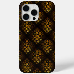Gold Modern Boho Elegant Abstract Art Pattern #502 iPhone 15 Pro Max Case
