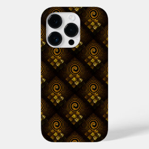 Gold Modern Boho Elegant Abstract Art Pattern #502 Case-Mate iPhone 14 Pro Case