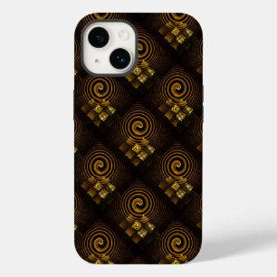 Gold Modern Boho Elegant Abstract Art Pattern #502 Case-Mate iPhone 14 Case