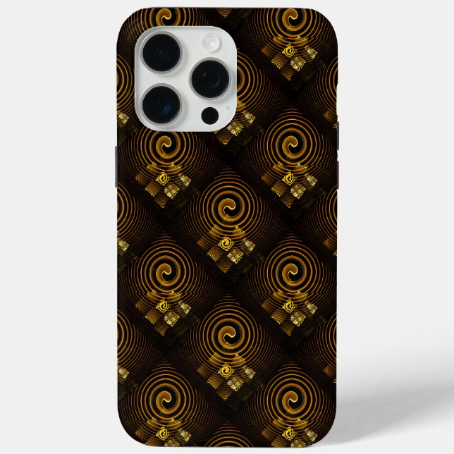Gold Modern Boho Elegant Abstract Art Pattern #502 Case-Mate iPhone Case (Back)