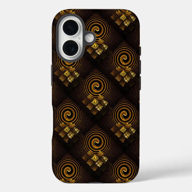Gold Modern Boho Elegant Abstract Art Pattern #502 Case-Mate iPhone Case (Back)