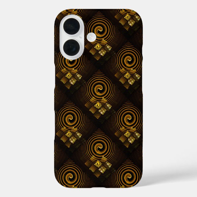 Gold Modern Boho Elegant Abstract Art Pattern #502 Case-Mate iPhone Case (Back)