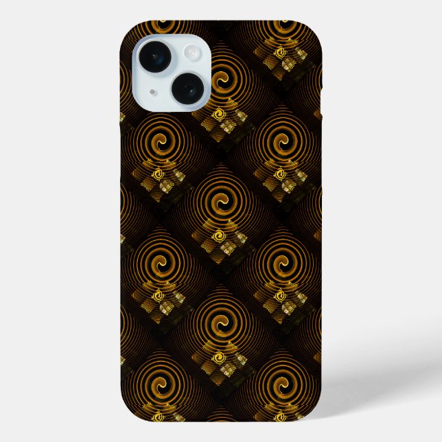 Gold Modern Boho Elegant Abstract Art Pattern #502 Case-Mate iPhone Case (Back)