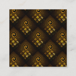 Gold Modern Boho Elegant Abstract Art Pattern #502 Enclosure Card