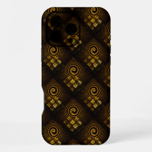 Gold Modern Boho Elegant Abstract Art Pattern #502 iPhone 16 Pro Max Case