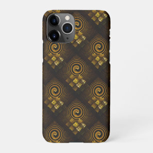 Gold Modern Boho Elegant Abstract Art Pattern #502 iPhone 11Pro Case