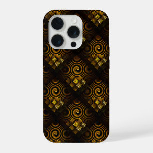 Gold Modern Boho Elegant Abstract Art Pattern #502 iPhone 15 Pro Case