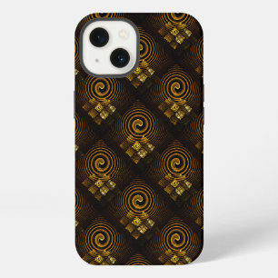 Gold Modern Boho Elegant Abstract Art Pattern #502 iPhone 13 Case