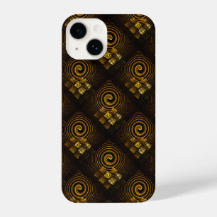 Gold Modern Boho Elegant Abstract Art Pattern #502 iPhone 14 Case