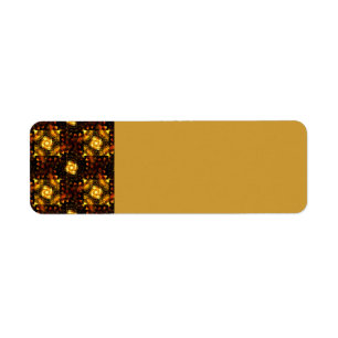 Gold Modern Boho Elegant Abstract Art Pattern #506