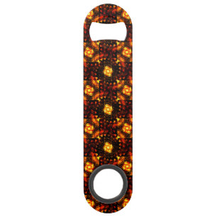 Gold Modern Boho Elegant Abstract Art Pattern #506 Bar Key