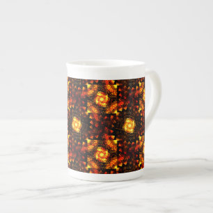 Gold Modern Boho Elegant Abstract Art Pattern #506 Bone China Mug