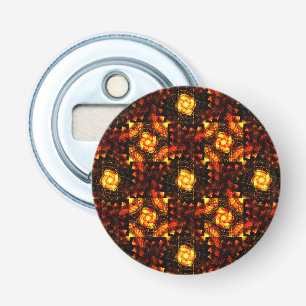 Gold Modern Boho Elegant Abstract Art Pattern #506 Bottle Opener