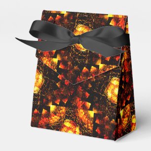 Gold Modern Boho Elegant Abstract Art Pattern #506 Favor Box