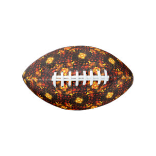 Gold Modern Boho Elegant Abstract Art Pattern #506 Football