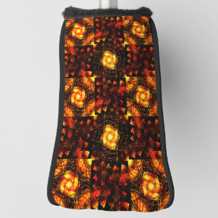 Gold Modern Boho Elegant Abstract Art Pattern #506 Golf Head Cover