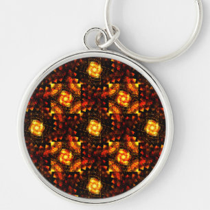 Gold Modern Boho Elegant Abstract Art Pattern #506 Keychain
